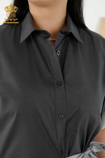 فروش عمده لباس پیراهن زنانه - دو رنگ - خاکستری آنتراسیت - 20378 | KAZEE - Thumbnail