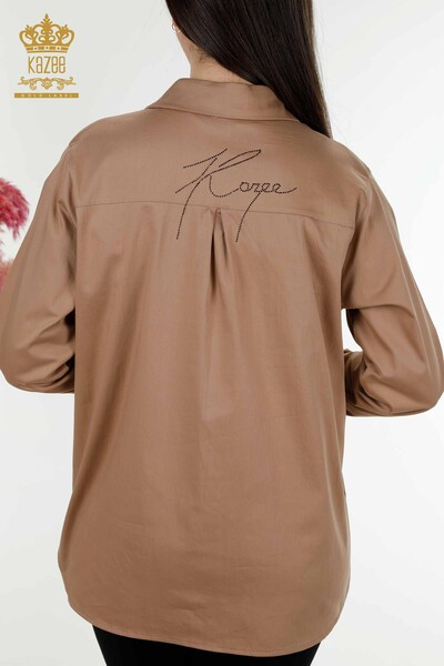 فروش عمده پیراهن زنانه راسو سنگ دوزی شده - 20250 | KAZEE - Thumbnail