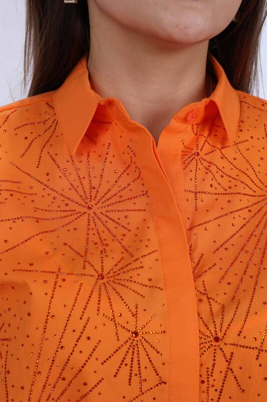 فروش عمده پیراهن زنانه - سایز بزرگ - طرح دار - چند سنگ دوزی - 20067 | KAZEE