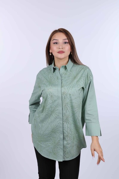 فروش عمده پیراهن زنانه - سایز بزرگ - طرح دار - چند سنگ دوزی - 20067 | KAZEE - Thumbnail