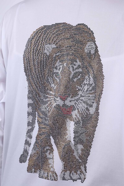 فروش عمده پیراهن زنانه - سنگ دوزی - فیگور ببر - 20040 | KAZEE - Thumbnail