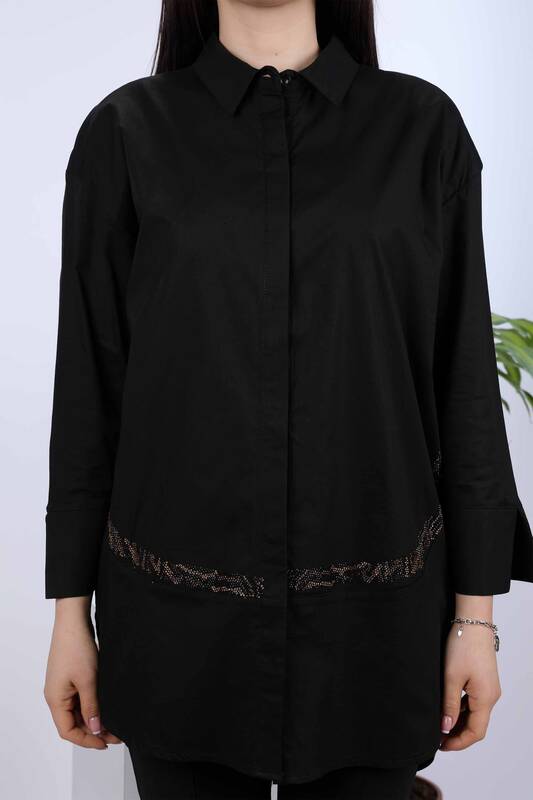 فروش عمده پیراهن زنانه - سنگ دوزی - فیگور ببر - 20040 | KAZEE