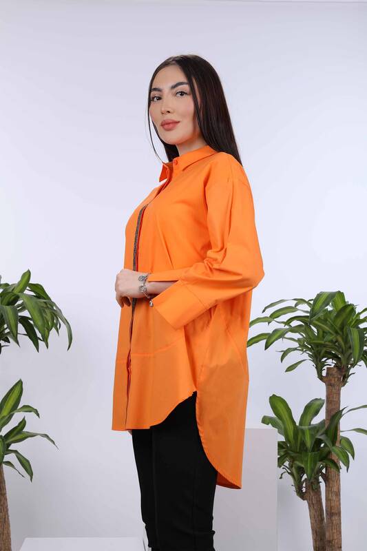 فروش عمده پیراهن زنانه - طرح ببر - سنگ دوزی - 20019 | KAZEE