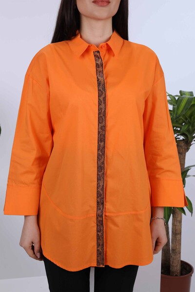 فروش عمده پیراهن زنانه - طرح ببر - سنگ دوزی - 20019 | KAZEE - Thumbnail