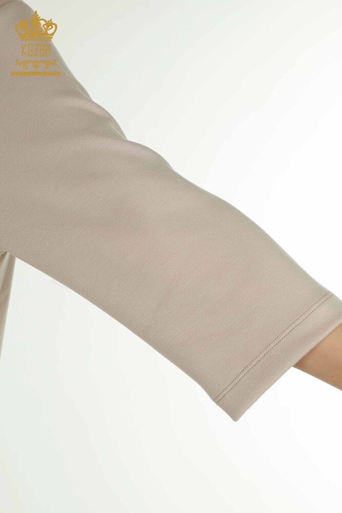 فروش عمده ست گرمکن زنانه با شلوارک - کلاه دار - راسو - 17695 | KAZEE - 7