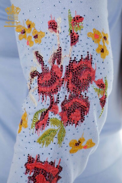 فروش عمده الگوی گل رنگارنگ تیم ورزش بانوان - آبی - 16570 | KAZEE - Thumbnail