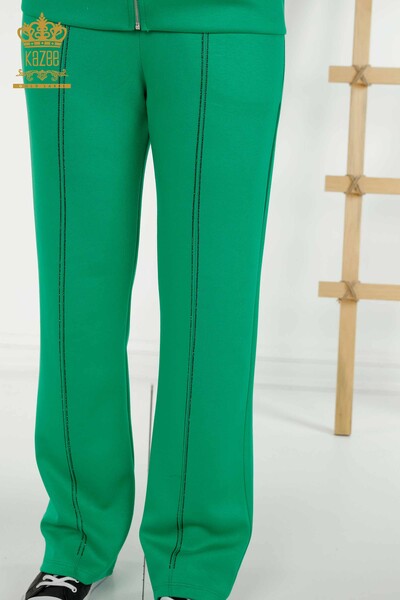 فروش عمده ست اسپرت زنانه - کلاه دار - سبز - 17598 | KAZEE - 8