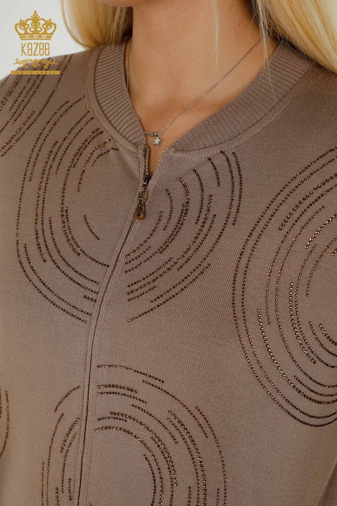 فروش عمده ست اسپرت زنانه - زیپ دار - راسو - 16276 | KAZEE - 4