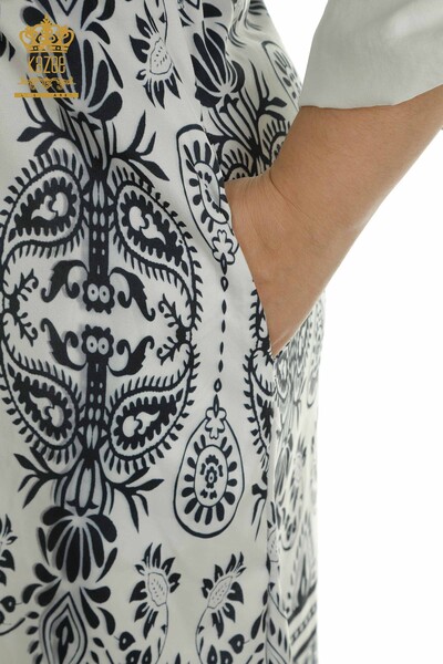 فروش عمده لباس زنانه - کمر - جزییات کراوات - مشکی - 2402-211682 | S&M - Thumbnail