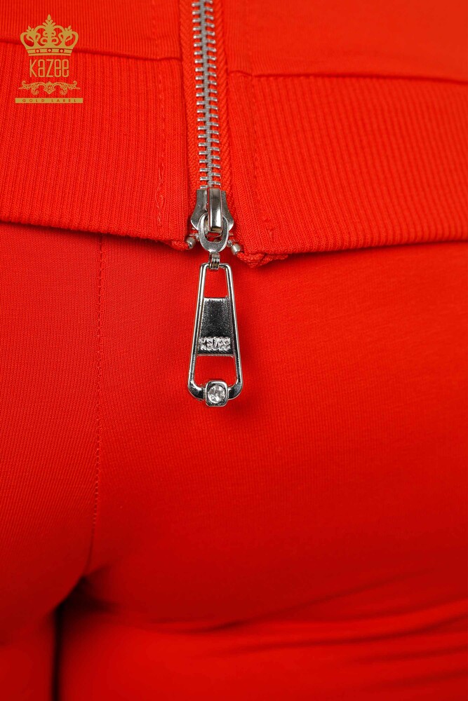 فروش عمده تیم ورزش بانوان - فرشته - الگوی بال - نارنجی - 17481 | KAZEE - 12