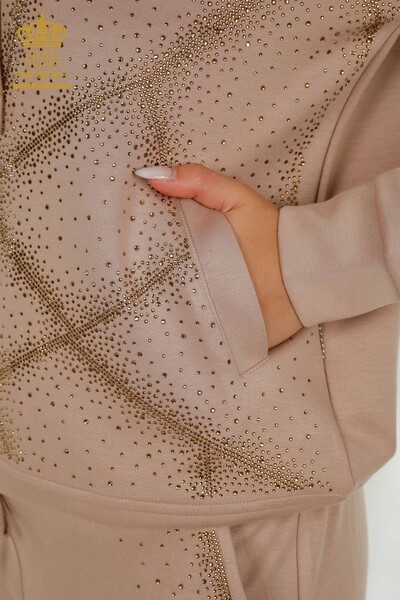 فروش عمده ست گرمکن زنانه - کریستال - سنگ دوزی - راسو - 17557 | KAZEE - 8