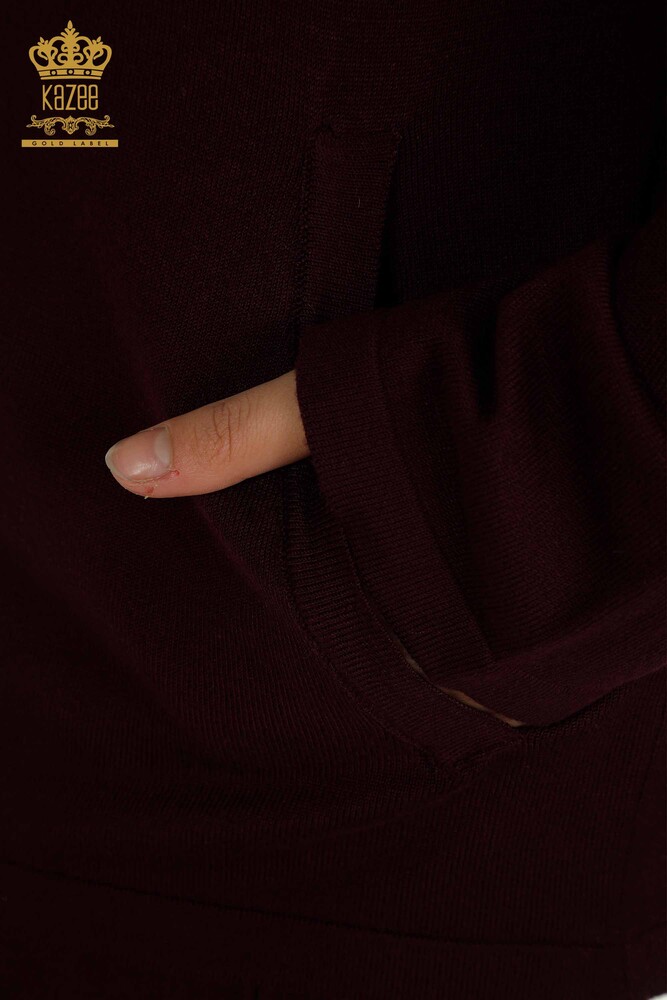 فروش عمده ست اسپرت زنانه - طرح گل - آلو - 16661 | KAZEE - 7