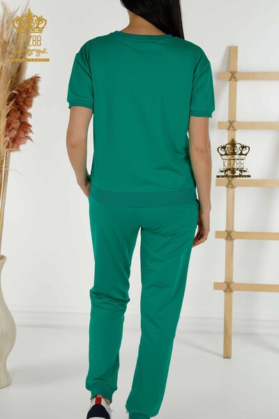 فروش عمده ست لباس ورزشی زنانه طرح سبز پلنگی - 17208 | KAZEE - Thumbnail