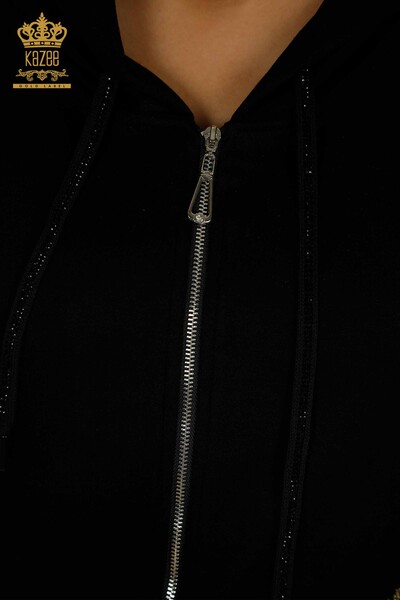 فروش عمده ست اسپرت زنانه - سنگ دوزی - مشکی - 17578 | KAZEE - 5