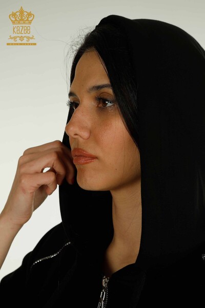 فروش عمده ست اسپرت زنانه - سنگ دوزی - مشکی - 17638 | KAZEE - 6