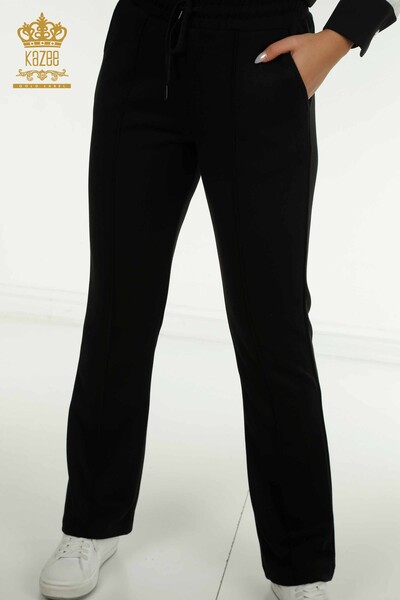 فروش عمده ست اسپرت زنانه - دو رنگ - اکرو مشکی - 17674 | KAZEE - 8