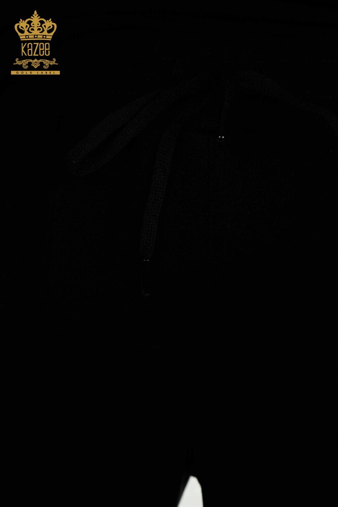 فروش عمده ست گرمکن زنانه مشکی جیب دار - 17698 | KAZEE - 8