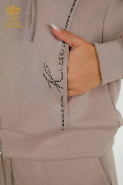 فروش عمده ست اسپرت زنانه - زیپ دار - راسو تیره - 17550 | KAZEE - 6