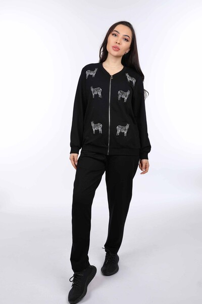 فروش عمده ست لباس ورزشی زنانه - فیگور حیوانات - آستین بلند - 17345 | KAZEE - Thumbnail