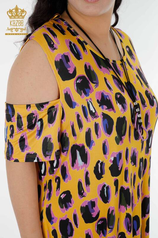 فستان نسائي - بنقشة جلد الفهد - 77794 | كازي
