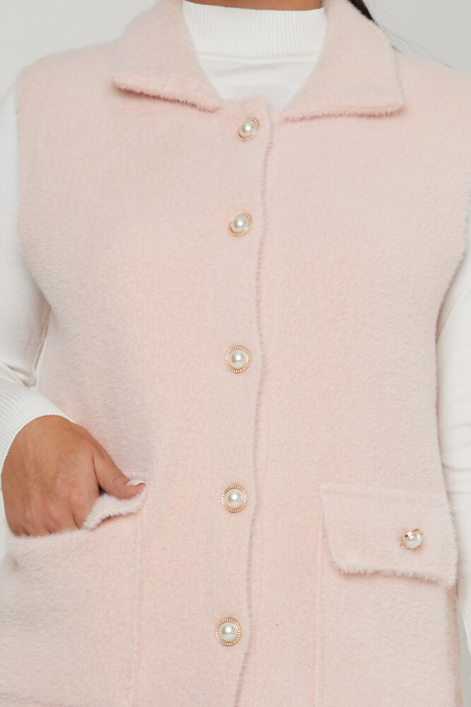 Gilet d'Angora perlato in polvere dettagliato - 30999 | KAZEE (Set di 3 M-L-XL) - 3