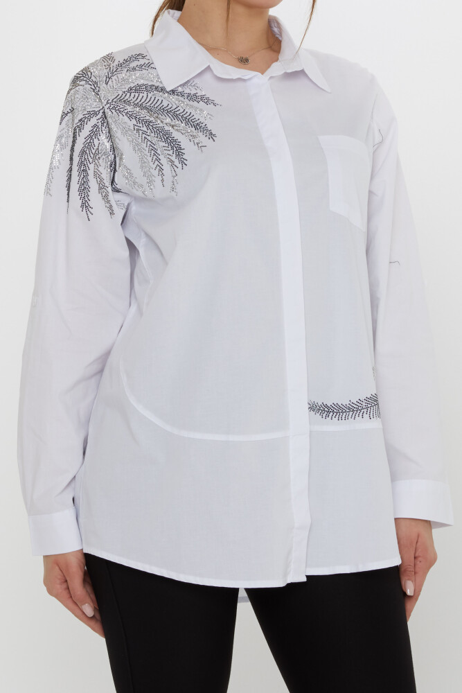 Gömlek Cep Detaylı Beyaz - 20557 | KAZEE (3'lü Set 46-48-50) - 4