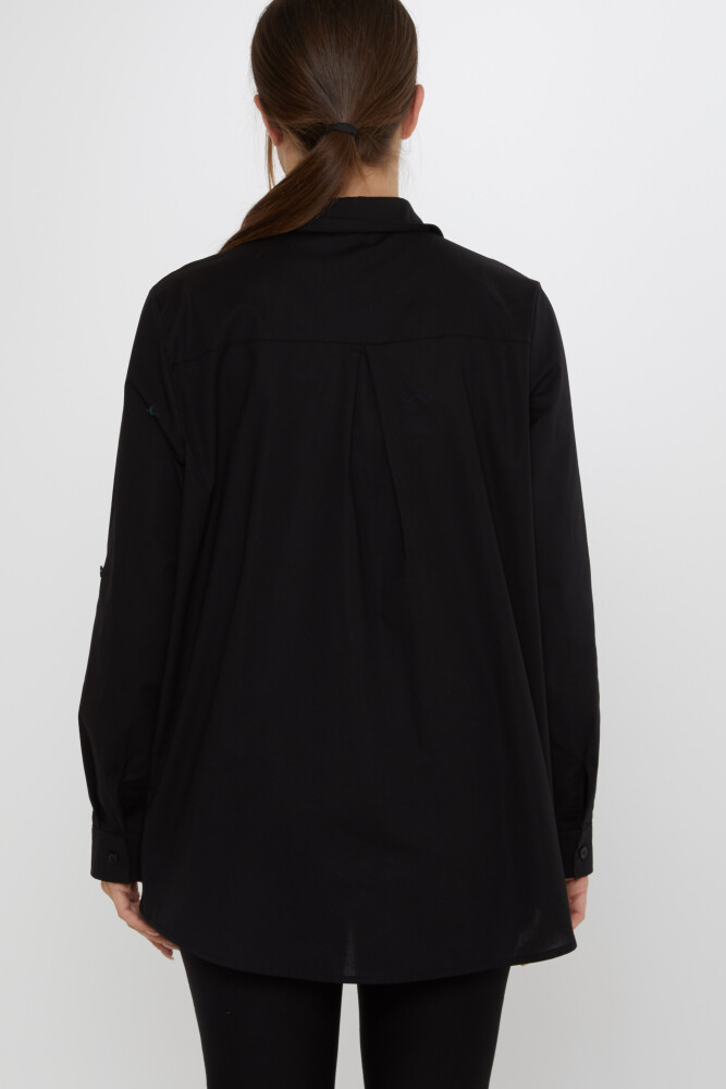 Gömlek Kuş Desenli Siyah - 20518 | KAZEE (3'lü Set 46-48-50) - 6