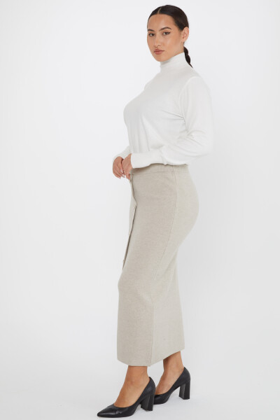 Gonna in Maglia Visone Ricamato Pietra - 31031 | KAZEE (Set da 4 M-L-XL-2XL) - Kazee