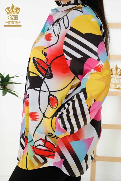 Großhandel Damenhemden - Digital bedruckt - 20358 | KAZEE - Thumbnail