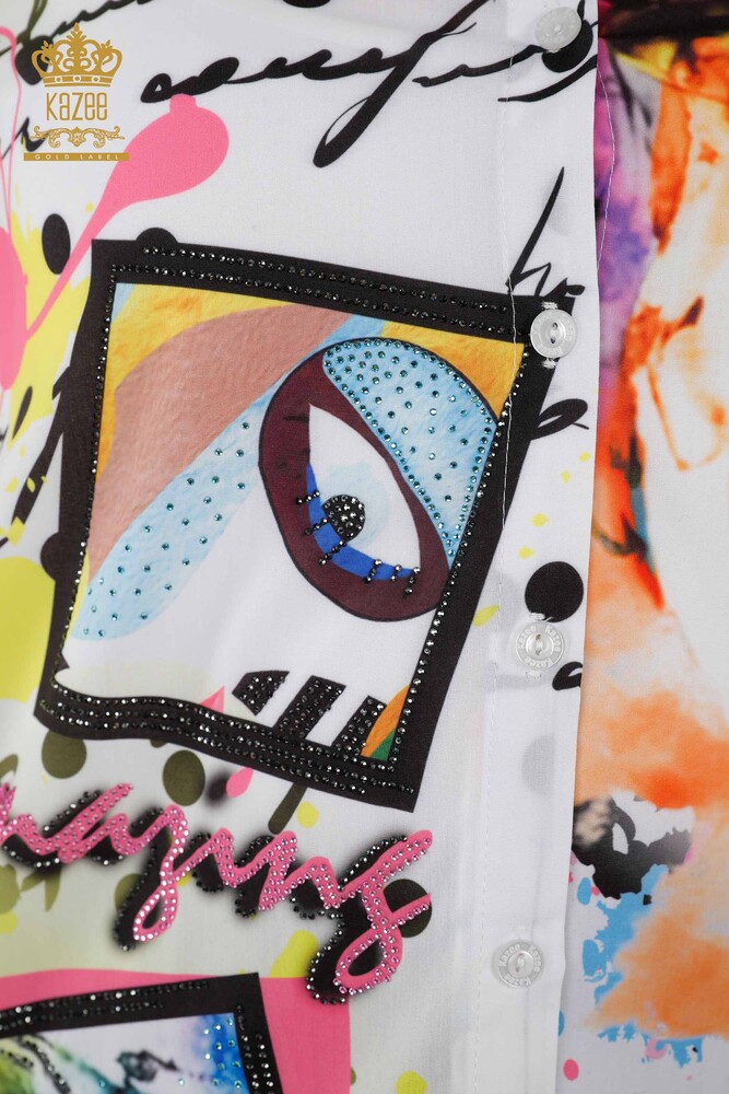 Großhandel Damenhemden - Digital bedruckt - 20363 | KAZEE - 3