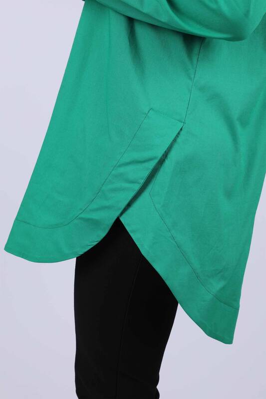 Großhandel für Damenhemden - Taschen - Blumendetail der Schulter - 20009 | KAZEE