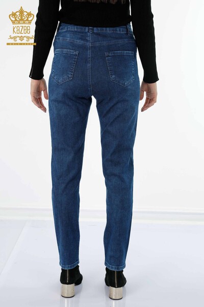 Großhandel Damen jeans - Gemustert - Stein bestickt - Linien detailliert - 3542 | KAZEE - Thumbnail