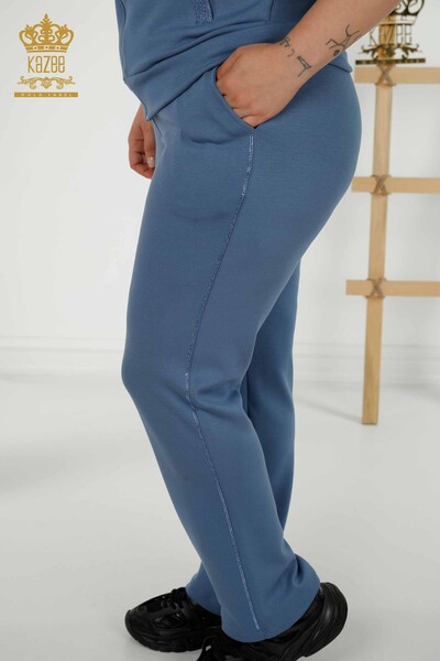 Großhandel Damen-Trainingsanzug-Set - Kapuzenpullover - Indigo – 20392 | KAZEE - 10