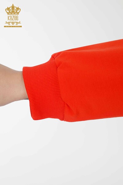 Großhandel Trainingsanzug-Set für Damen im - Engel Flügel Muster - Orange - 17481 | KAZEE - 5