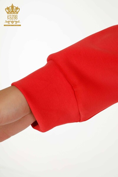 Großhandel Damen-Trainingsanzug-Set - Reißverschluss - Orange - 17619 | KAZEE - 6