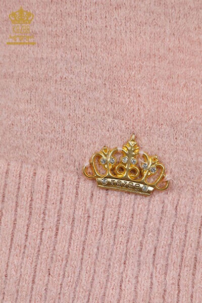 Großhandel Damen-Strickpullover Rollkragenpullover Langarm Logo - 18843 | KAZEE - 4