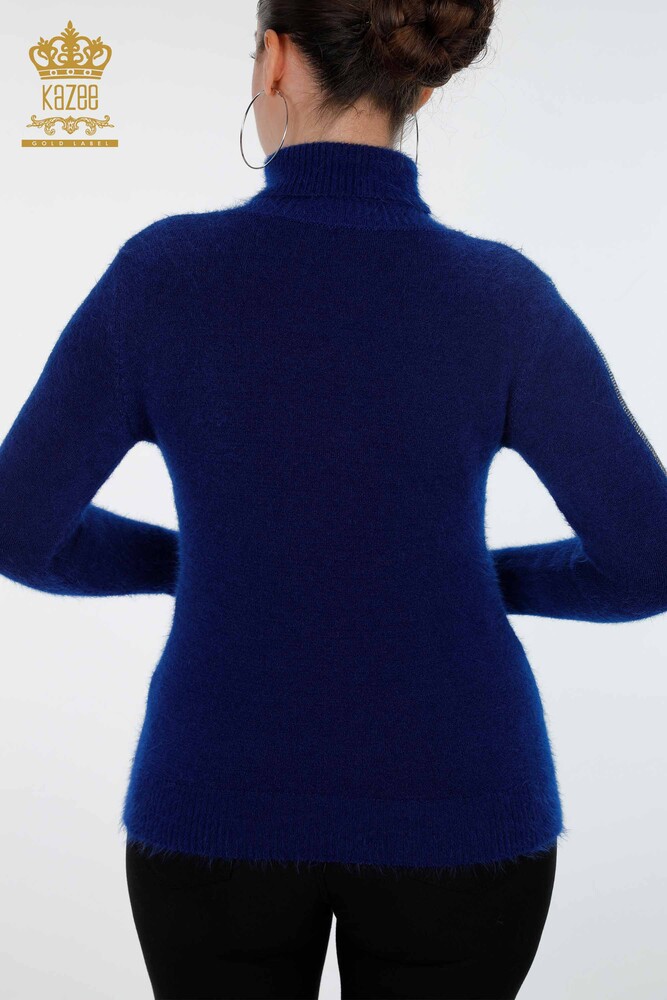 Großhandel für Damen-Strickpullover, Kazee-Schriftzug, detaillierter Stein bestickt – 18900 | KAZEE - 7