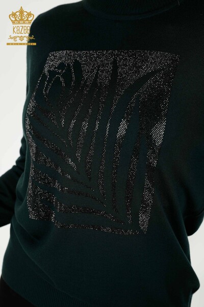 Großhandel Damen-Strickpullover - Rosenmuster - Nefti - 30448 | KAZEE - 2