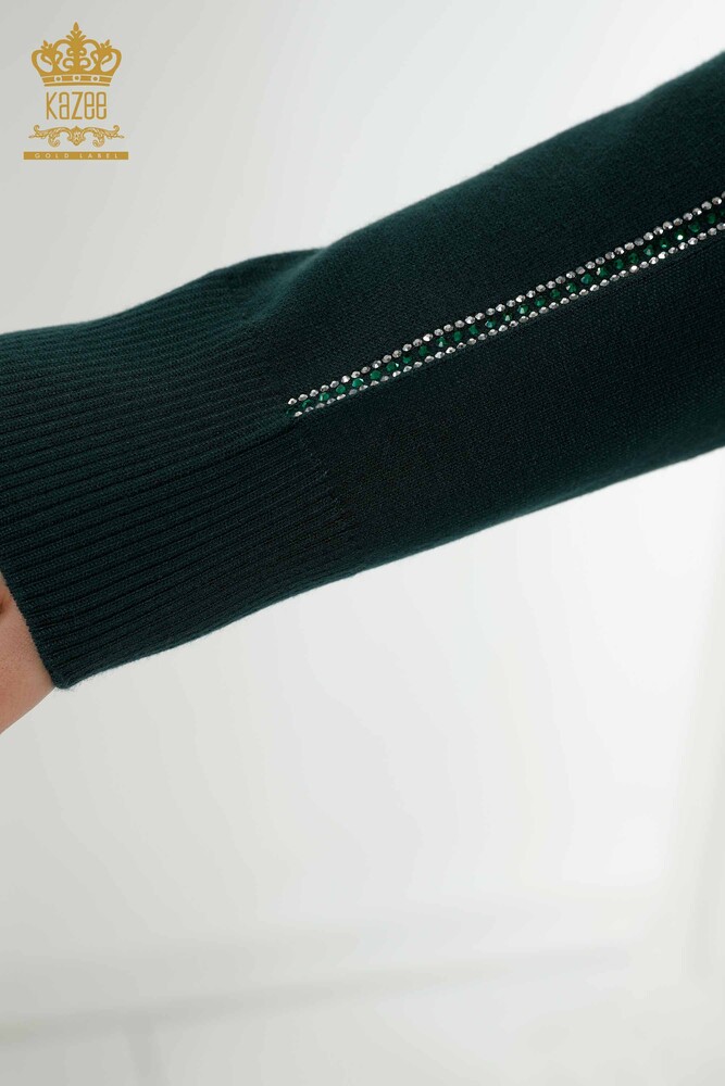 Großhandel Damen Strickwaren Pullover Vogel Gemustert Nefti - 16459 | KAZEE - 7