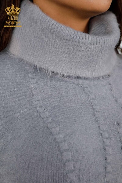 Großhandel Damen Strickwaren Tunika Farbverlauf Rollkragenpullover Langarm - 18795 | KAZEE - 3