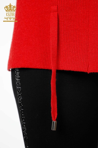 Großhandel Damen Strickweste - Kurz Blume bestickt - Stein bestickt - 16814 | KAZEE - 28