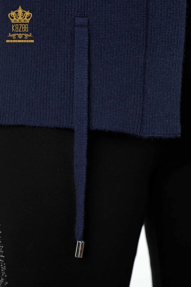 Großhandel Damen Strickweste - Kurz Blume bestickt - Stein bestickt - 16814 | KAZEE - 35