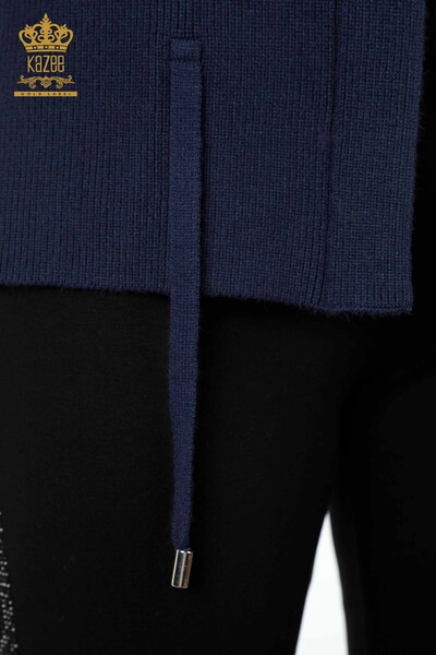 Großhandel Damen Strickweste - Kurz Blume bestickt - Stein bestickt - 16814 | KAZEE - 35