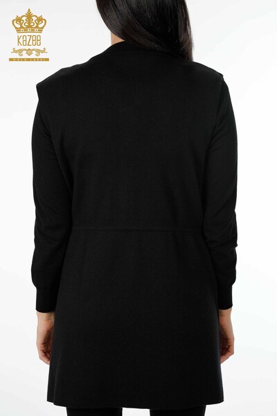 Großhandel Damen Strickweste - Stein Stickerei - Blumenmuster - 16835 | KAZEE - 12