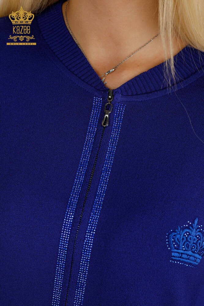 Großhandel Damen-Trainingsanzug-Set - Reißverschluss - Saks - 30638 | KAZEE - 4