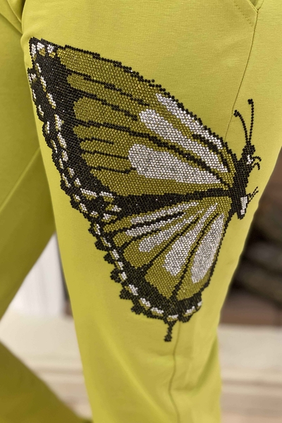 Großhandel Damen Trainingsanzug-Set Schmetterlings detail - 17177 | Kazee - Thumbnail