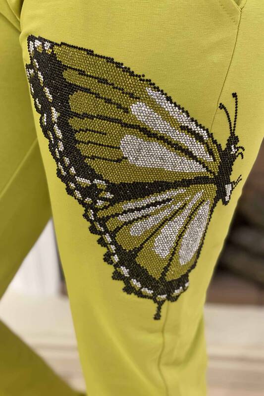 Großhandel Damen Trainingsanzug-Set Schmetterlings detail - 17177 | Kazee