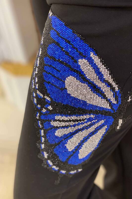 Großhandel Damen Trainingsanzug-Set Schmetterlings detail - 17177 | Kazee