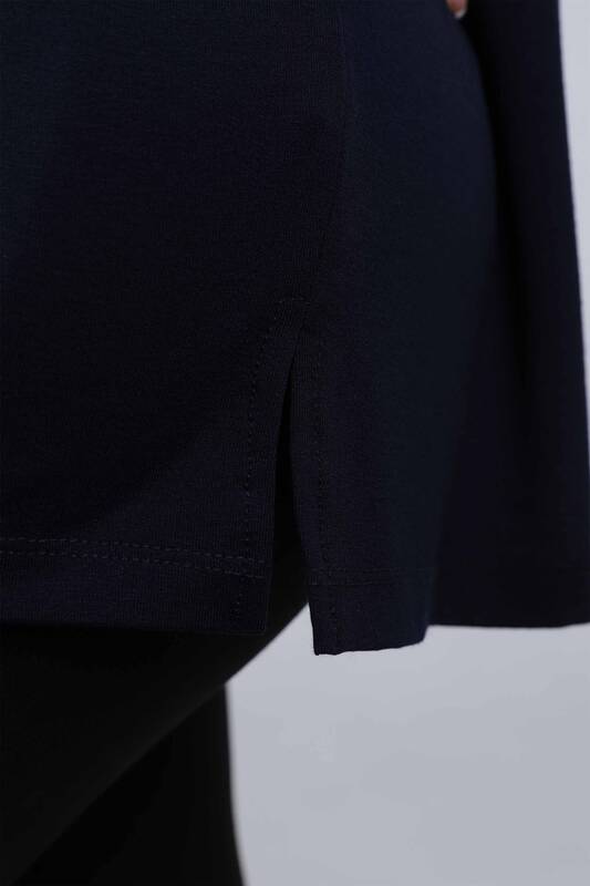 Großhandel Damen Bluse - Übergröße - Blatt muster – 77909 | KAZEE