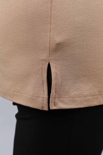 Großhandel Damen Bluse - Übergröße - Blatt muster – 77909 | KAZEE - Thumbnail